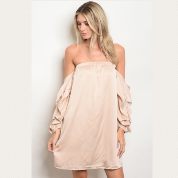 Dresses & Skirts - Sale cold shoulder neutral dress S,M,L